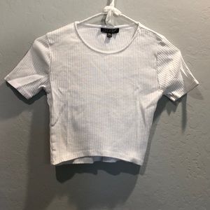 Topshop Ribbed Crop Top